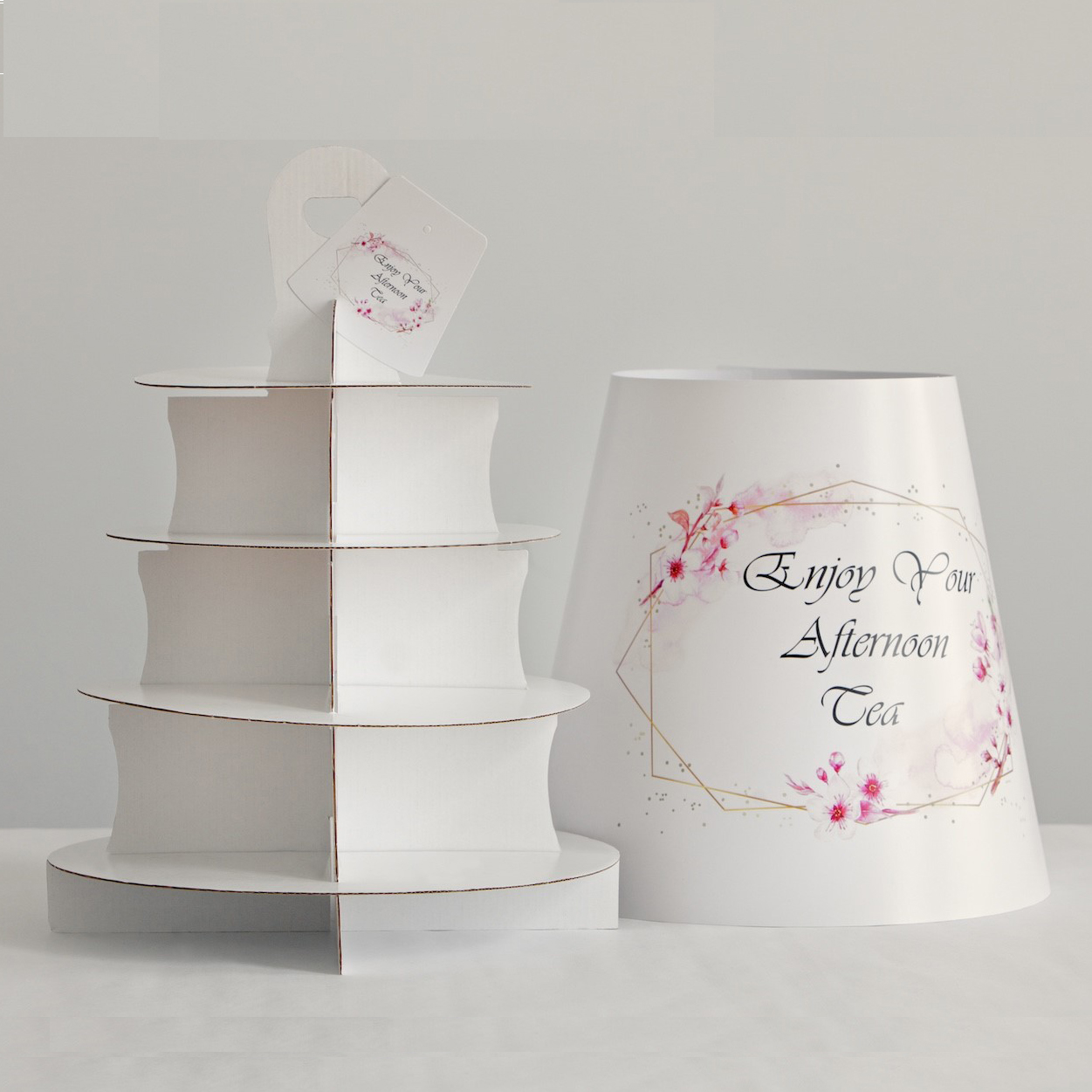 4 Tier Afternoon Tea Caddy 10pcs Bakery and Patisserie Products