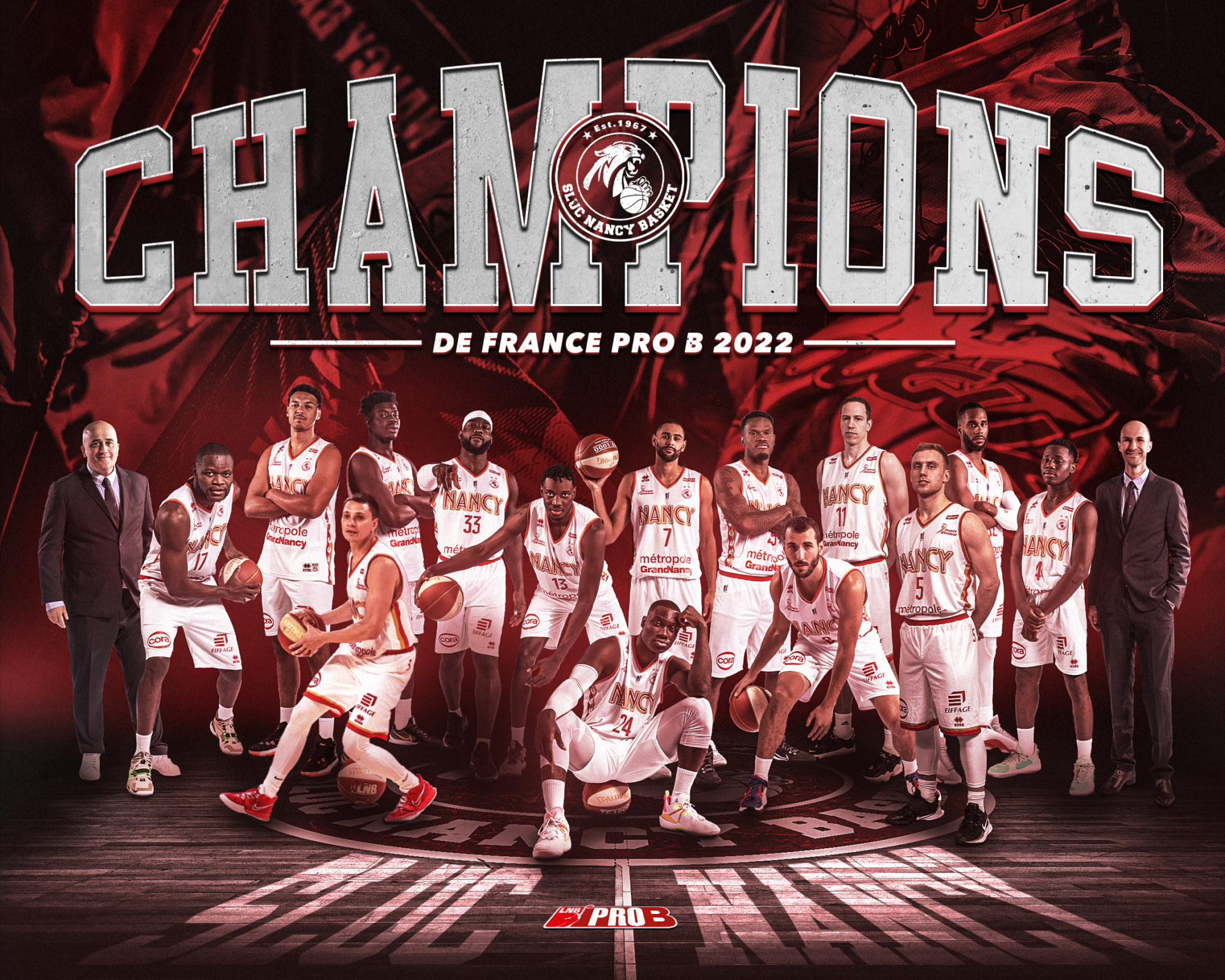 Champions de France Pro B ! SLUC Nancy Basket