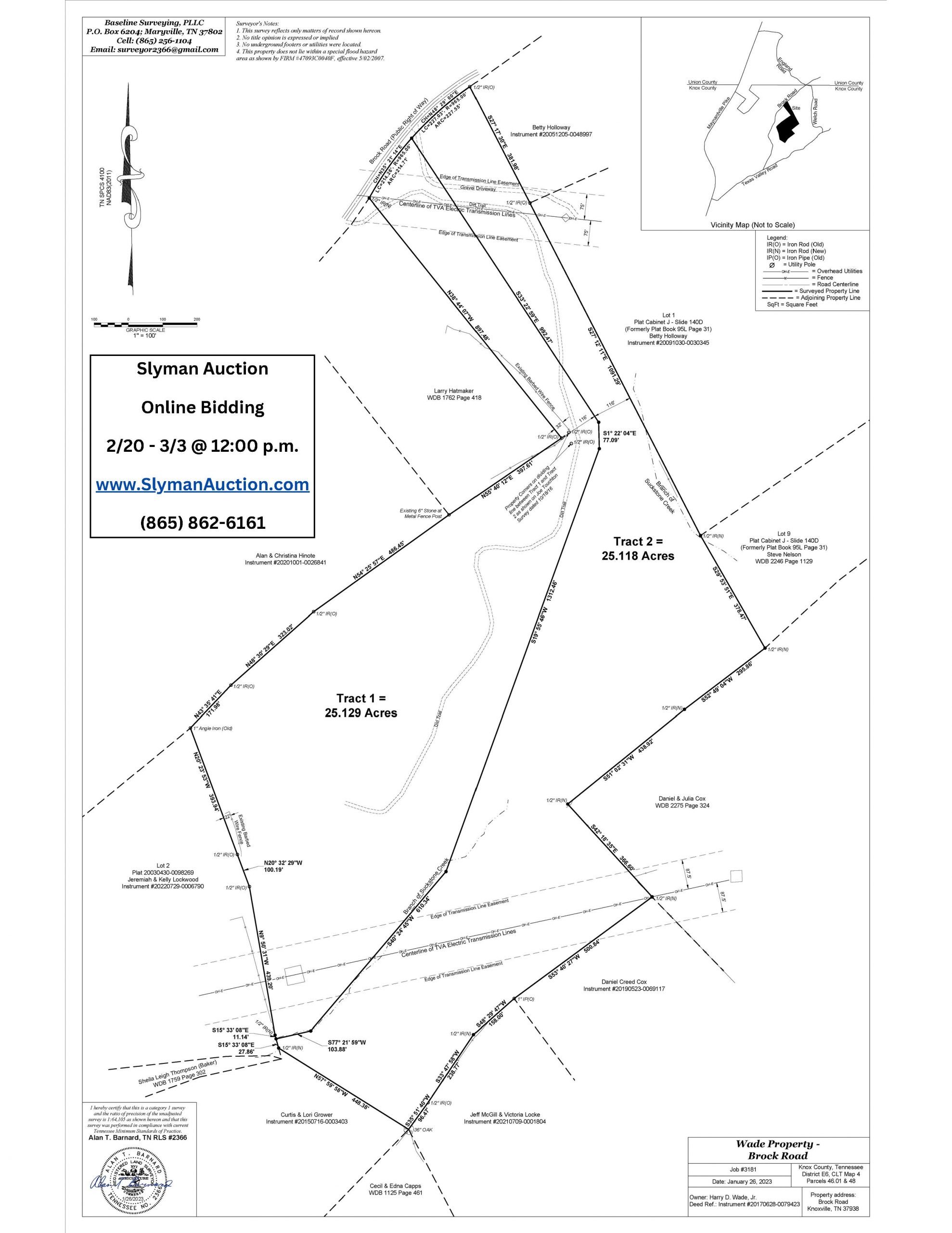 Brock Road, Halls, TN 50 Acres 2 Individual Tracts Slyman Auction