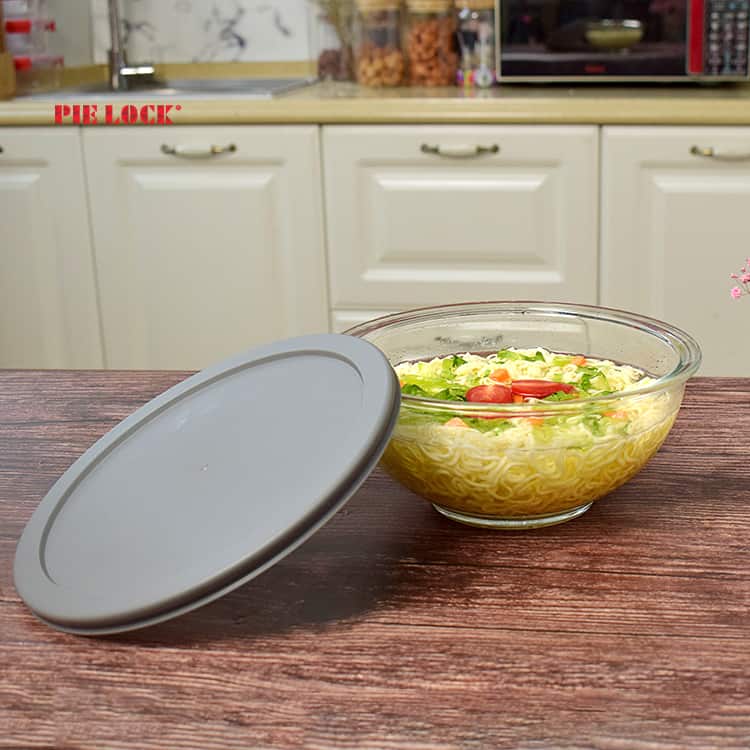 4Piece Mixing Bowl Set with BPAFree lids Custom Glass Food