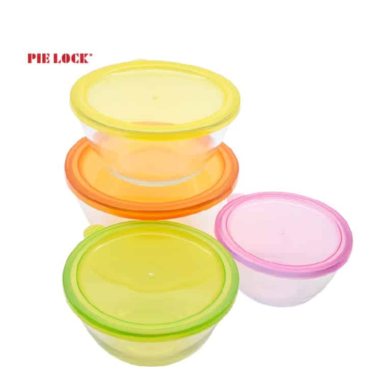Wholesale Glass salad bowl & soup bowl With PP lid
