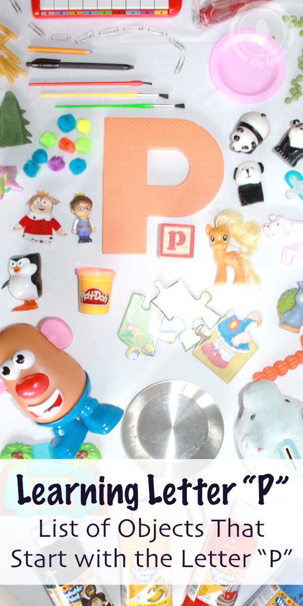 Toddler AZ 100 Objects That Start with the Letter "P" Sly Spoon