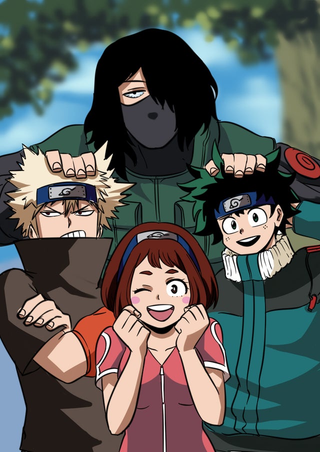 Boku no Hero e Naruto se fundem em arte crossover feita por fã