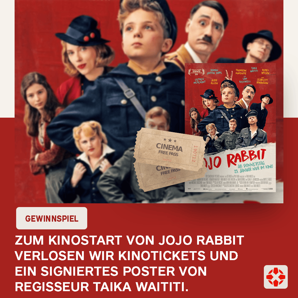 Gewinnspiel Zum Kinostart von JoJo Rabbit verlosen wir
