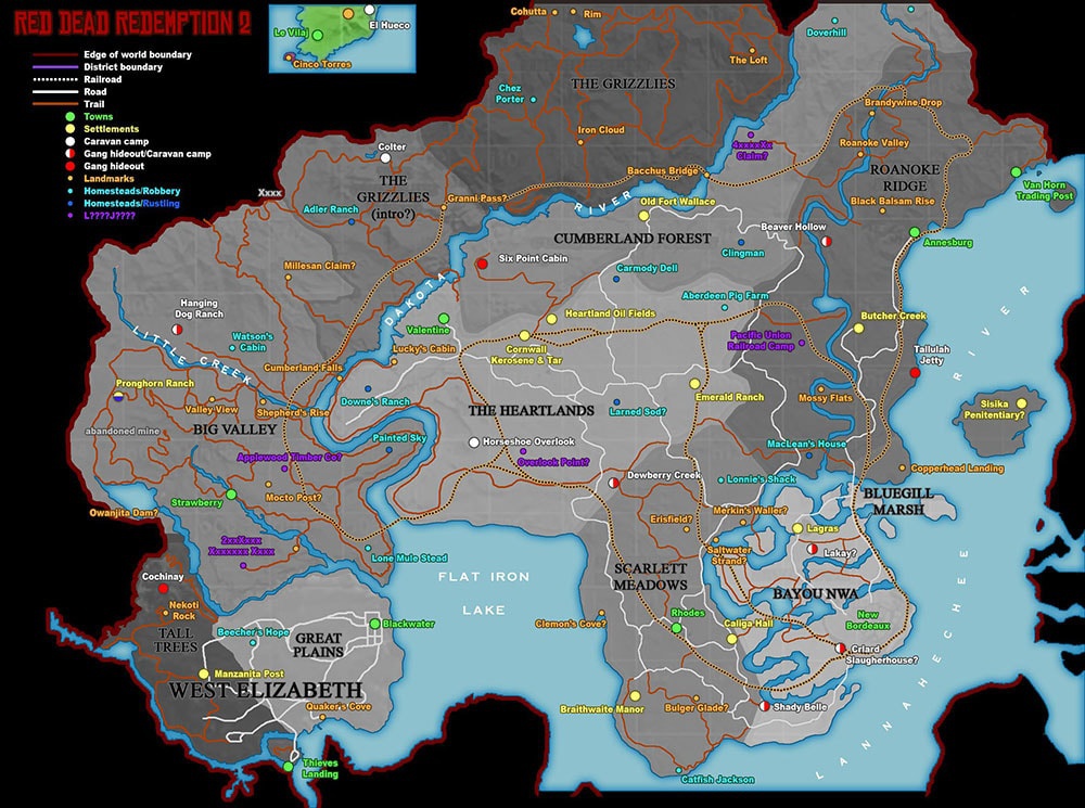 Bestätigen die offiziellen Open WorldInfos den MapLeak von Red Dead Redemption 2?