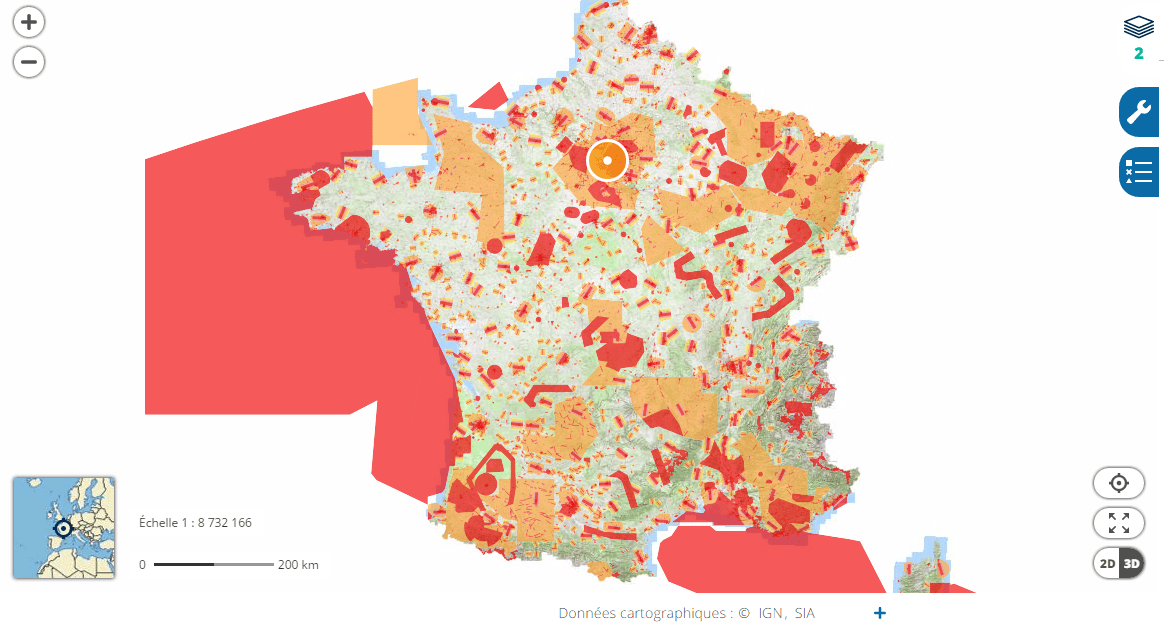 Carte Zone Rouge Drone Où faire voler son drone en France ? La carte interactive qui tombe à pic