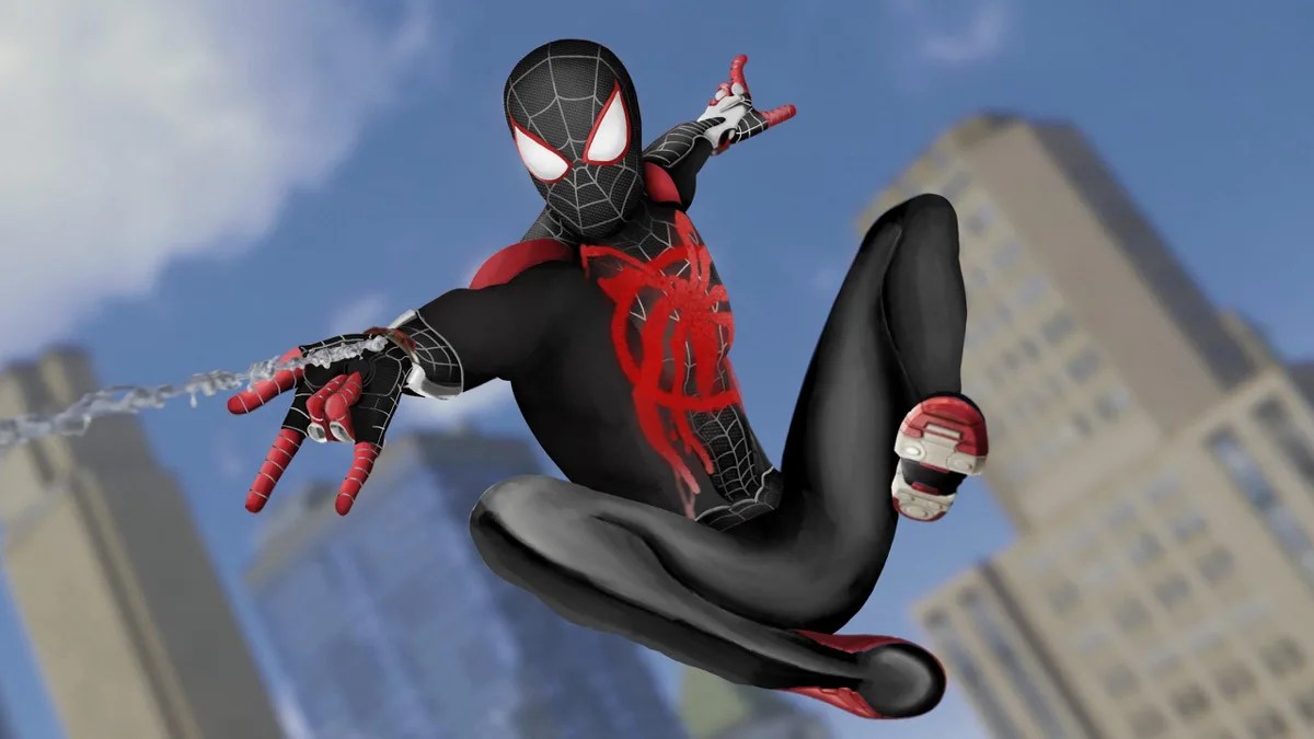HomemAranha no Aranhaverso e SpiderMan de PS4 unemse em arte de fã