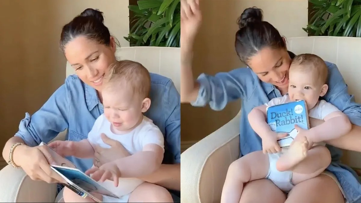 Meghan Markle Reads 'Duck! Rabbit!' To Archie On His First
