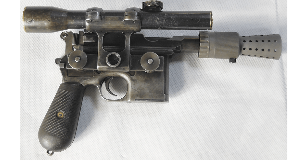 Han Solo's Star Wars Blaster Movie Prop up for Auction! Small Arms Review