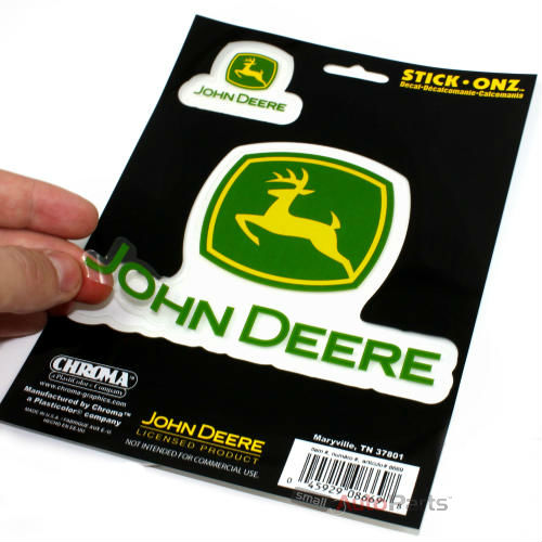 John Deere Green/Yellow Clear Vinyl Decals Emblem Stickers for Car