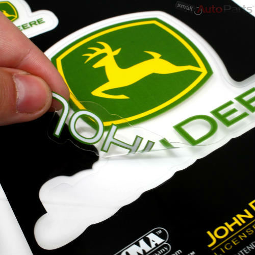 John Deere Green/Yellow Clear Vinyl Decals Emblem Stickers for Car