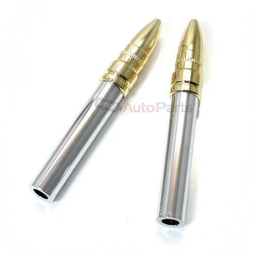 2 ChromeGold Bullet Spike Door Lock Knobs Pins for CarTruckHotRod
