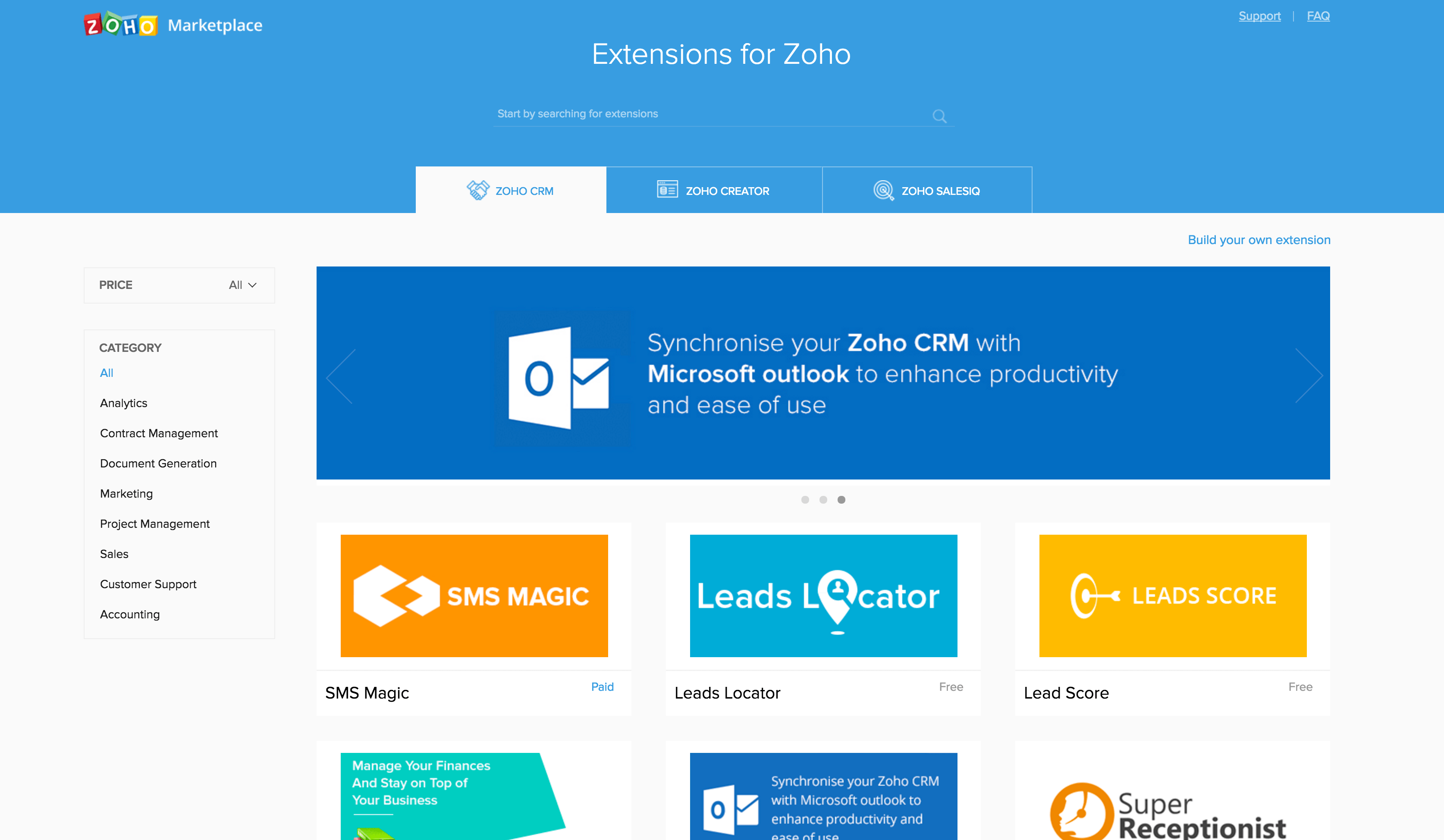 Zoho Introduces Email for Sales People, Marketplace and More