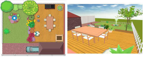 Garden Planner how to use 3d view
