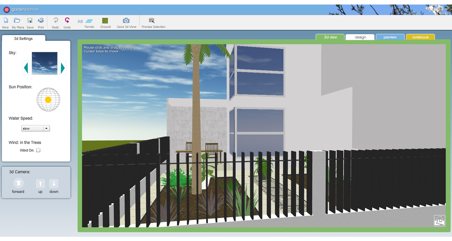 Garden Planner 3D View