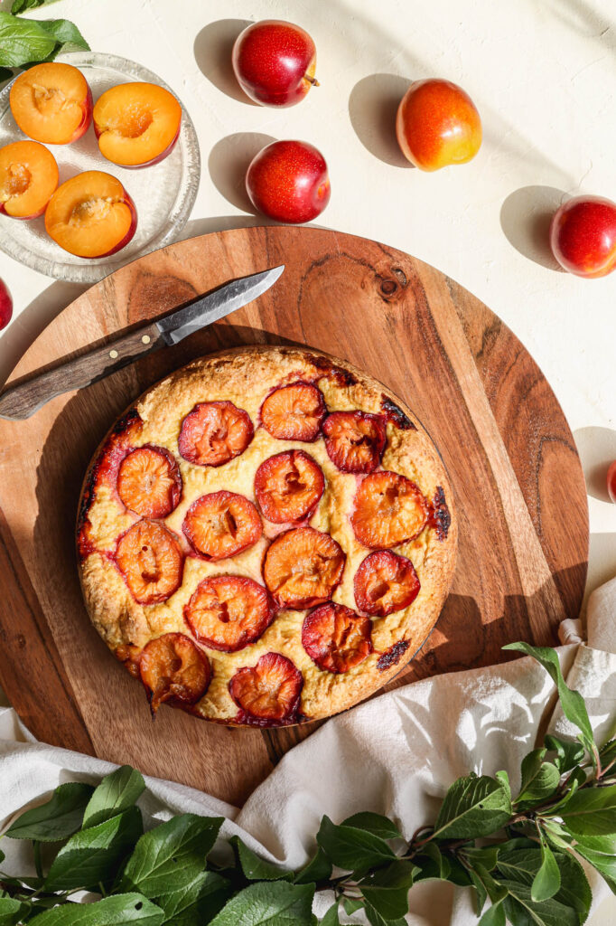 Gluten Free Plum Cornmeal Cake Small Farm Big Life