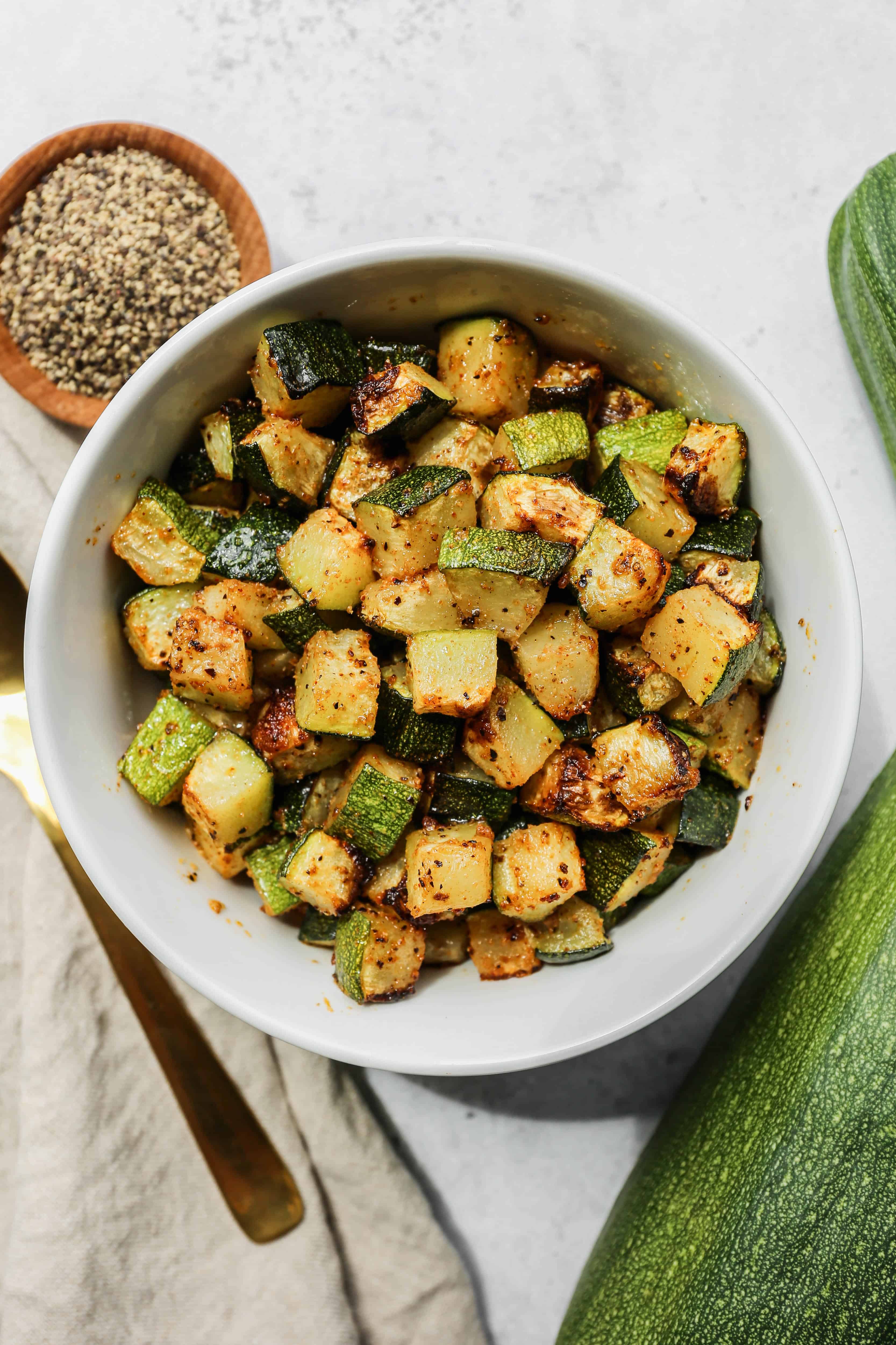 Air Fryer Roasted Zucchini Squash Small Farm Big Life