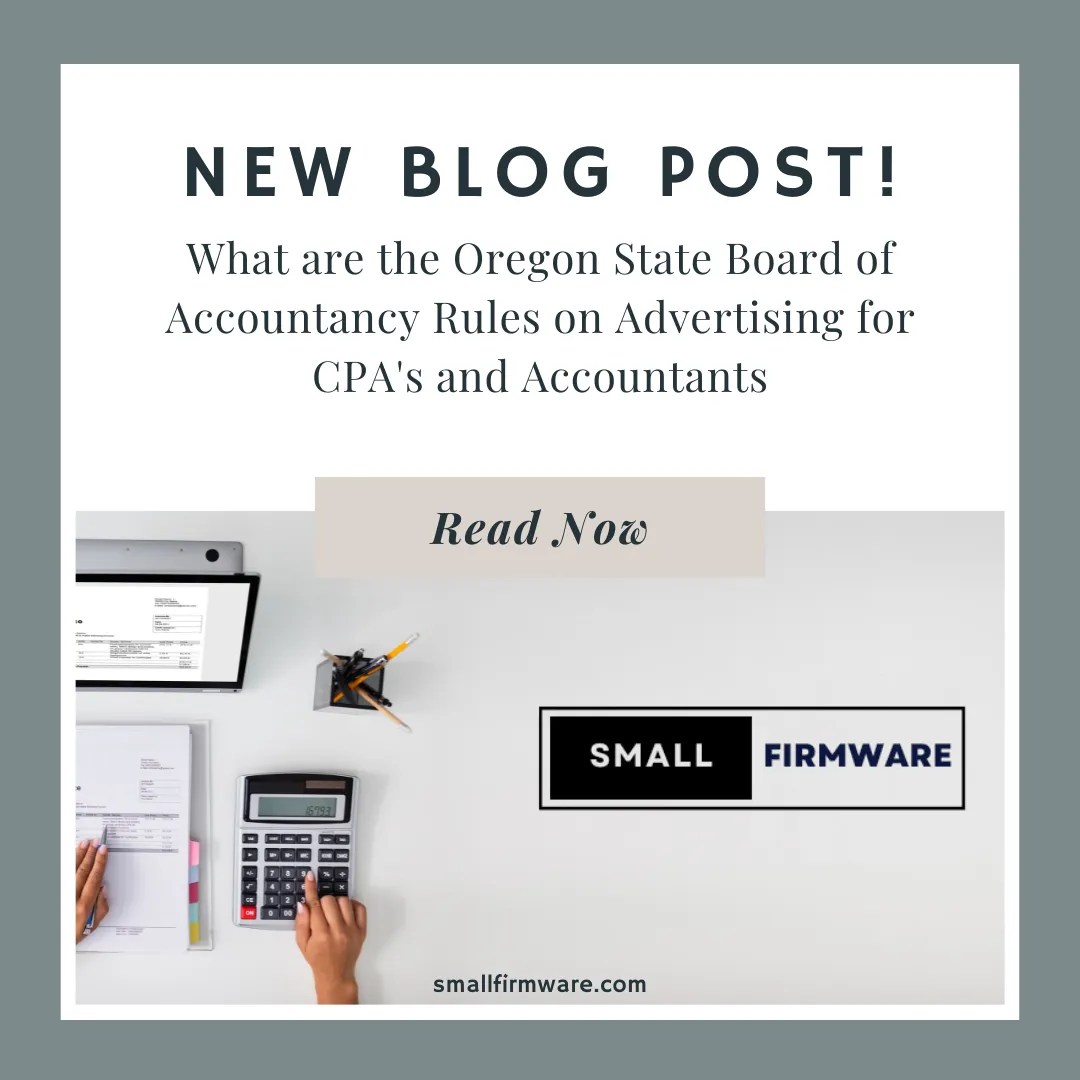 The Oregon State Board of Accountancy Rules on Advertising for CPA's