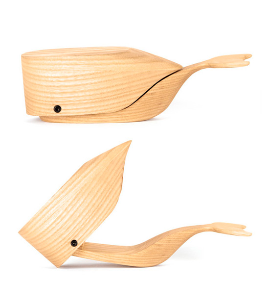 modern wooden whale storage box unique jewelry box modern kids
