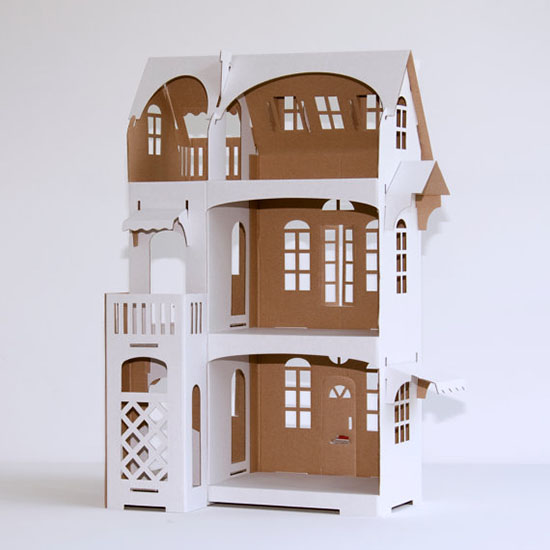 Cardboard Dollhouse Decorate your own Dollhouse for girls Villa