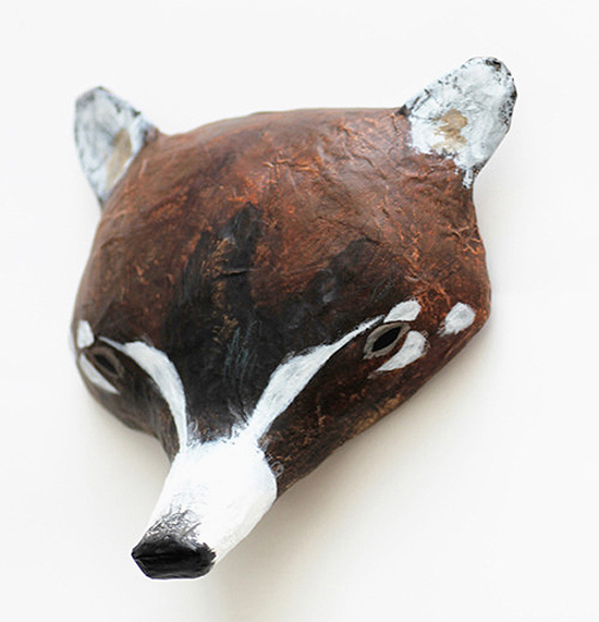 Animal Mask Wall Decor Measures 1 1/2 inches x 3 5/8 inches x 27 1/4