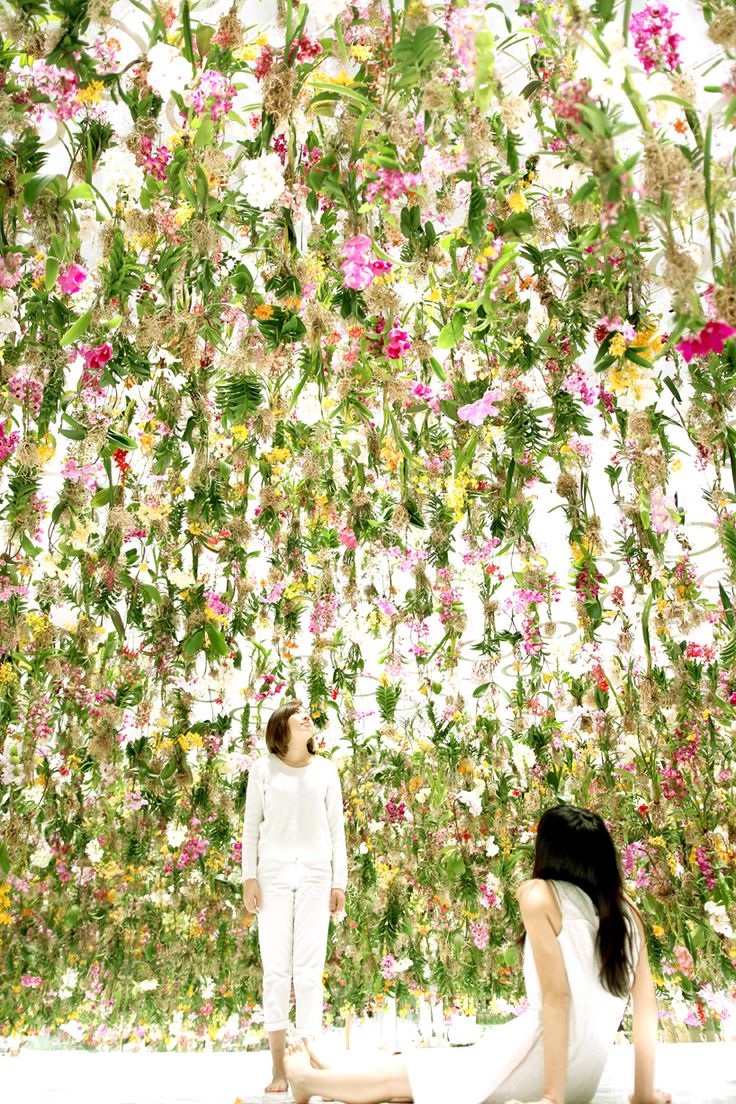 Teamlab art installation Flower Garden Room Spring Flower Art