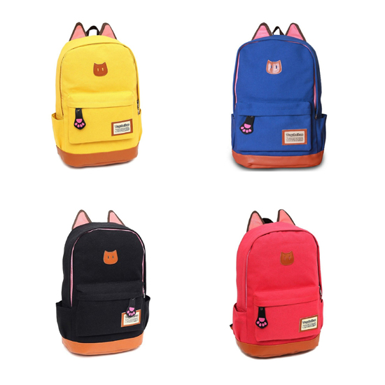 Cat Ears Backpack Back to School Bags Kids Modern Backpack Small