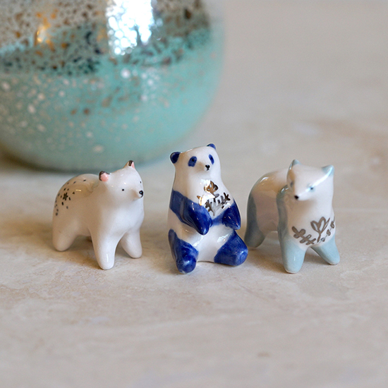 Small Wild Ceramic Animals Animal Totems Porcelain Necklaces