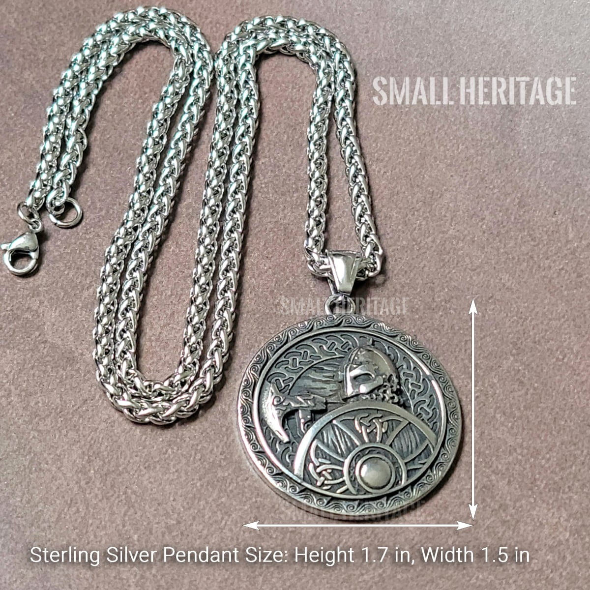 Viking Warrior Necklace Stainless Steel Berserk Pendant Chain Nordic