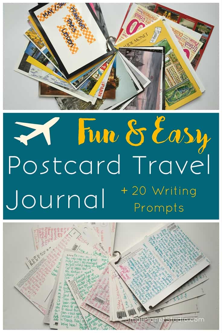 Fun and Easy Postcard Travel Journal (+ 20 Writing Prompts) Small