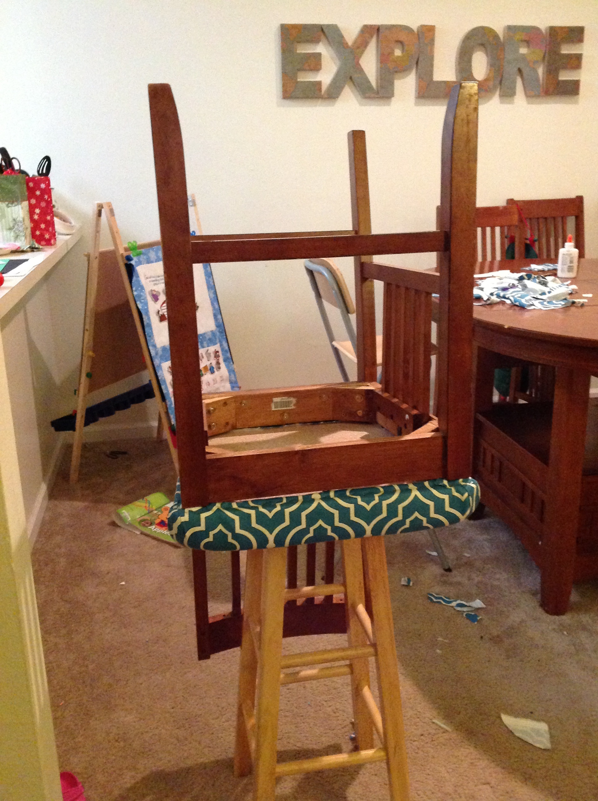 Recovering my dining room chairs small steps, big picture