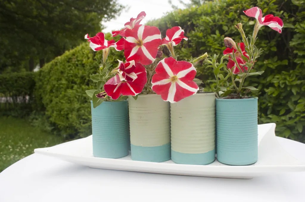 DipDyed Tin Can Vases Small Stuff Counts