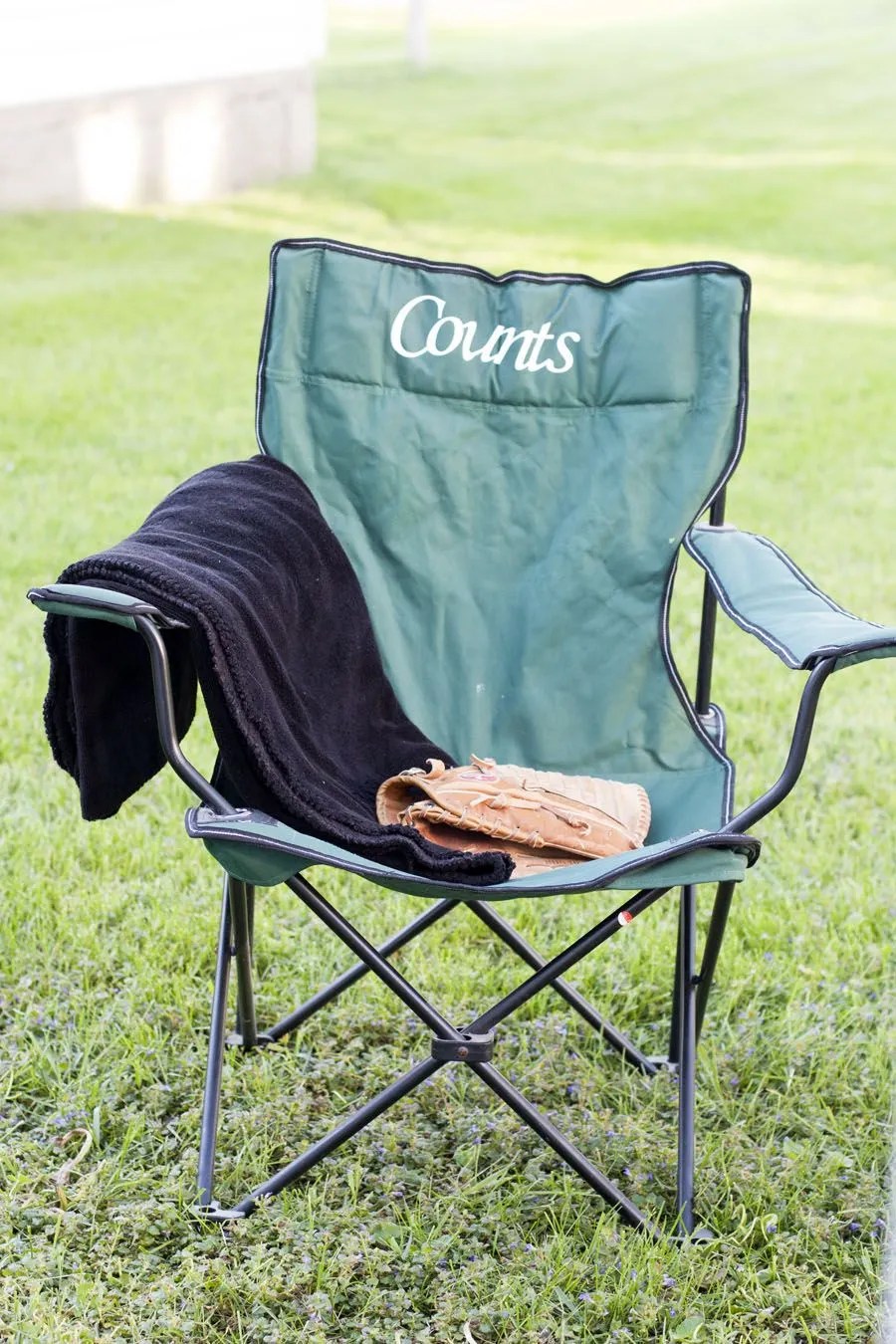 monogrammed camping chair