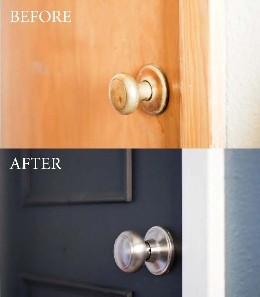 A DIY Door Tutorial To Update A Flat Door With Trim & Paint