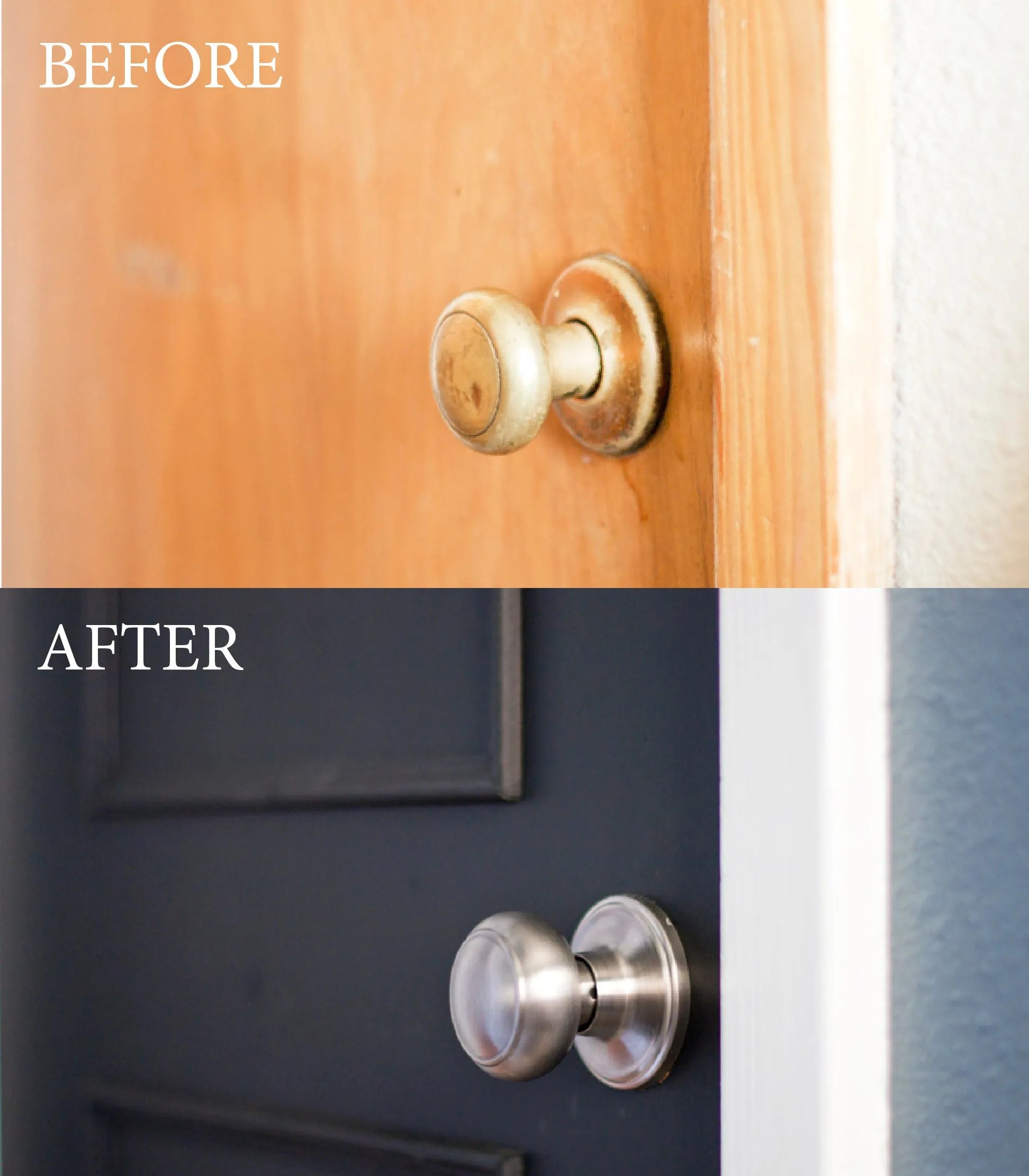 A DIY Door Tutorial To Update A Flat Door With Trim & Paint