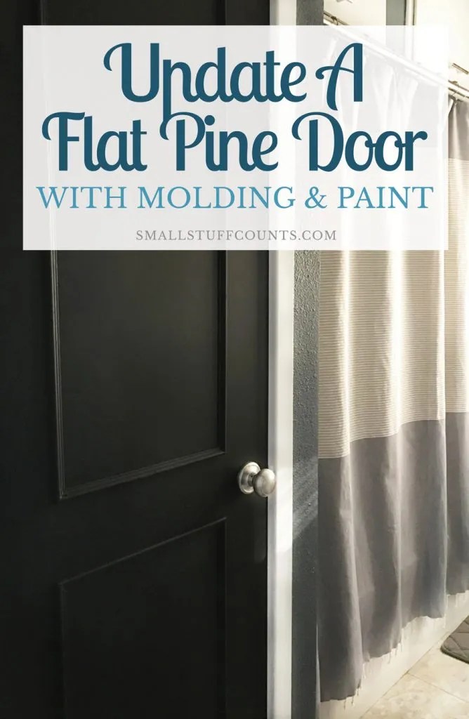 A DIY Door Tutorial To Update A Flat Door With Trim & Paint