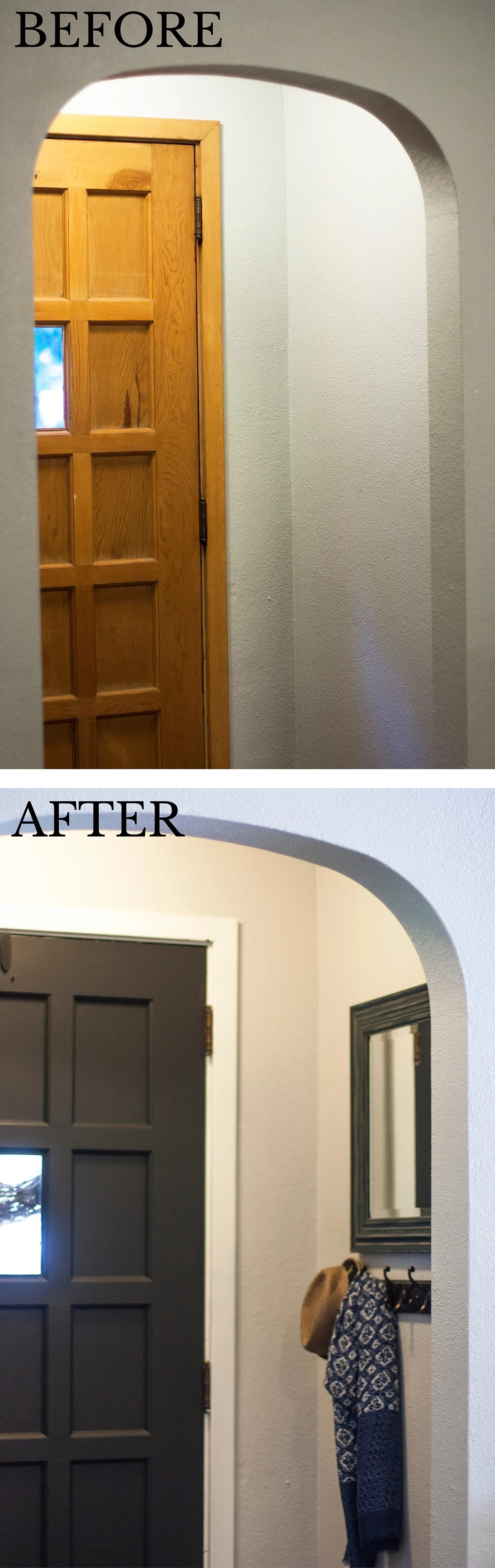 Painting Interior Doors Black & Adding New Hardware