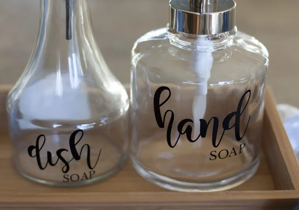 Making Cleanup Fast With An Organized Kitchen Sink & DIY Soap Dispenser
