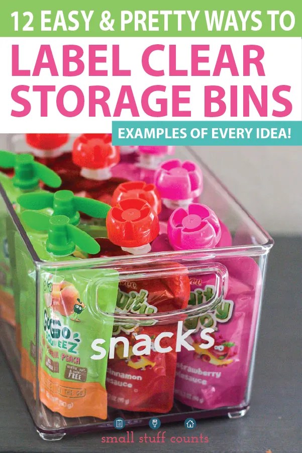 How To Label Clear Storage Bins 12 GoodLooking Examples!