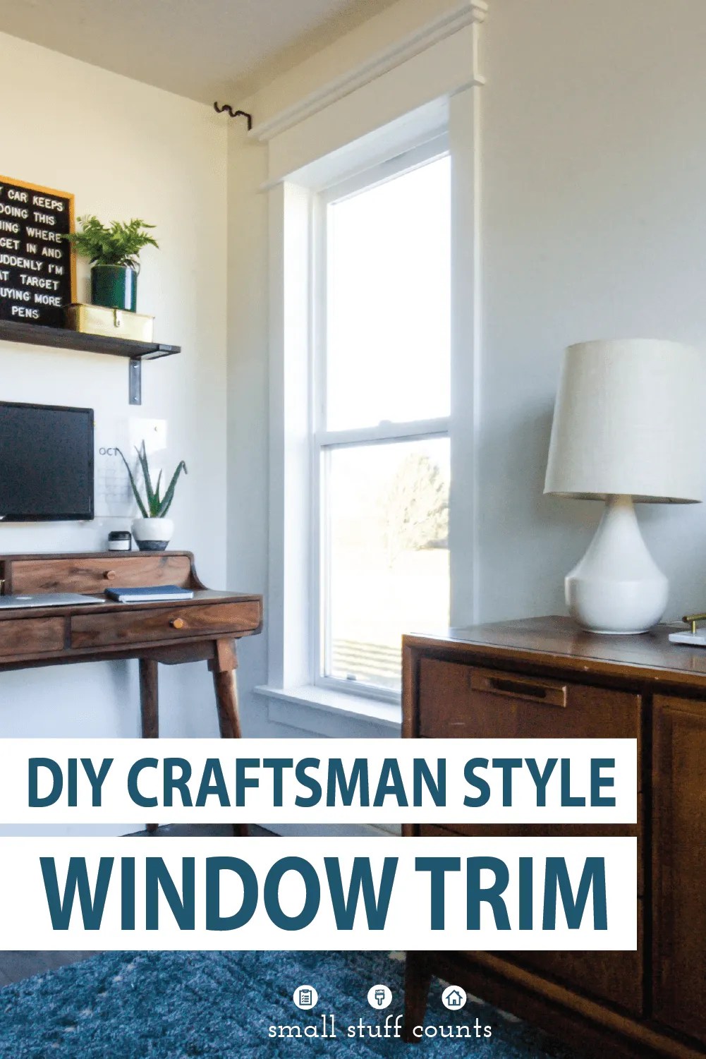 How To Trim A Window DIY Modern Craftsman Trim Small Stuff Counts