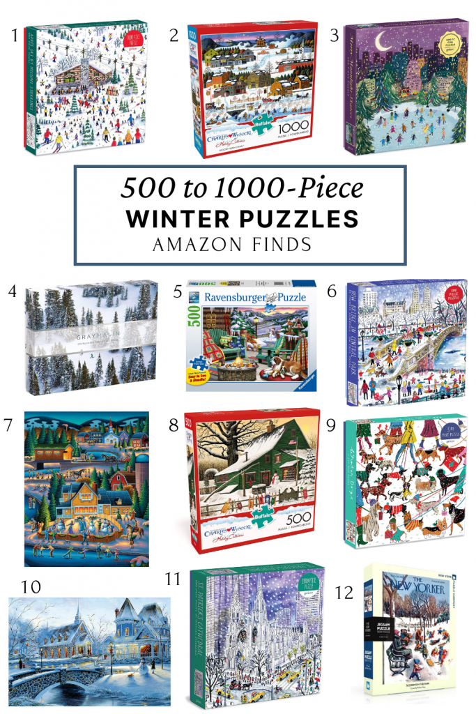 12 Winter Puzzles From Amazon (5001,000 Pieces) Small Stuff Counts