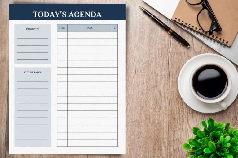 Daily Printable Calendar with Time Slots - Small Stuff Counts