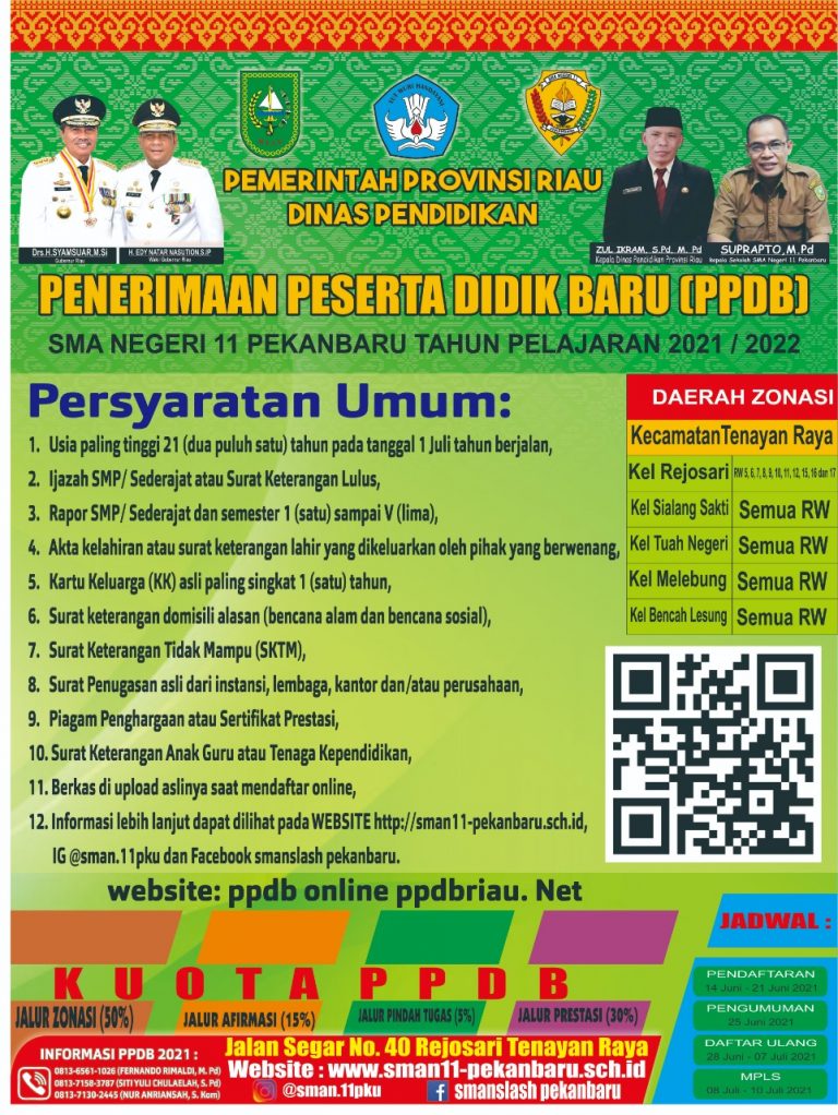 PENERIMAAN PESERTA DIDIK BARU (PPDB) ONLINE TAHUN 2021/2022 SMA