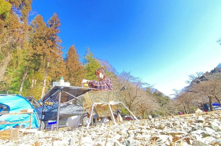 青根キャンプ場にてデイキャンプ！！！ スタッフのプライベート これまでに神奈川県にて施工してきた建築測量などの様子をご紹介しています