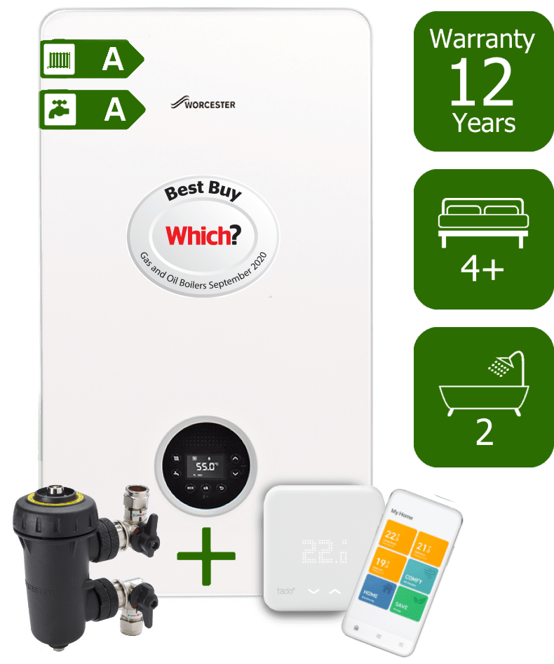 Worcester Bosch Greenstar 8000 Life 50kW Combi Boiler Smart Boilers