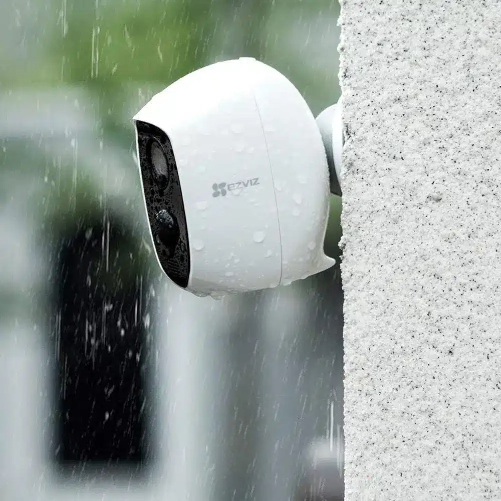 EZVIZ C3A Überwachungskamera Aussen/Innen WLAN mit Akku, Kabellos WiFi 1080P 2.4GHz, Nachtsicht
