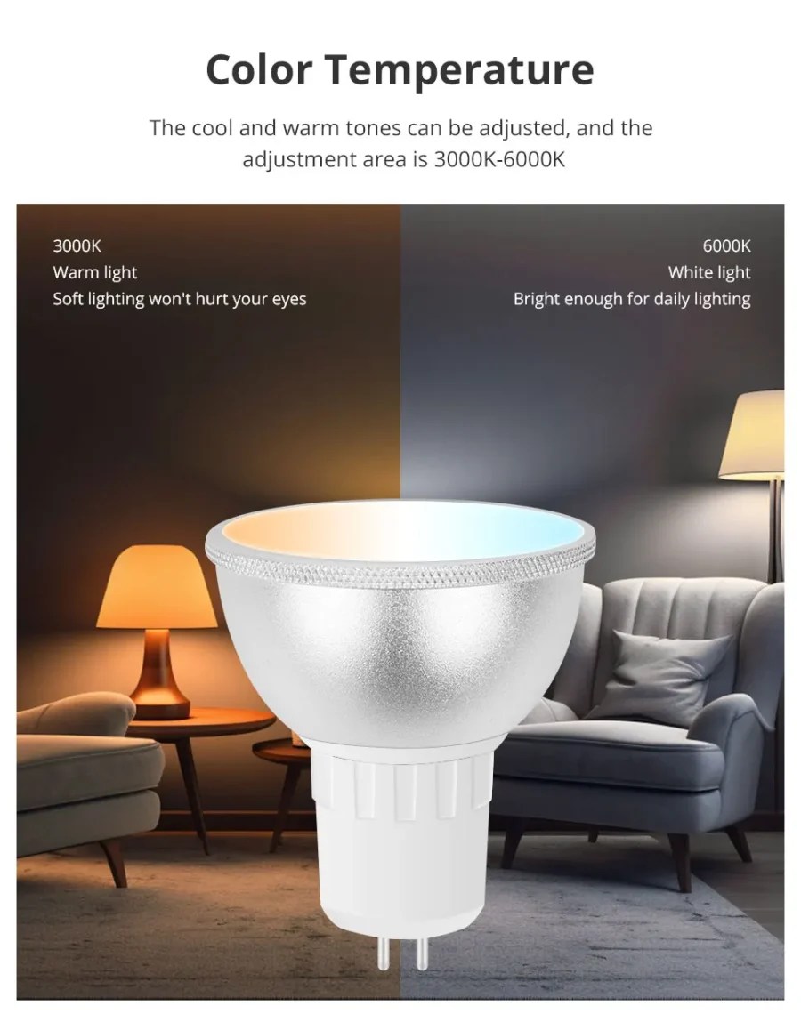GU5.3 Zigbee Bulb 5W RGB Google Home Alexa