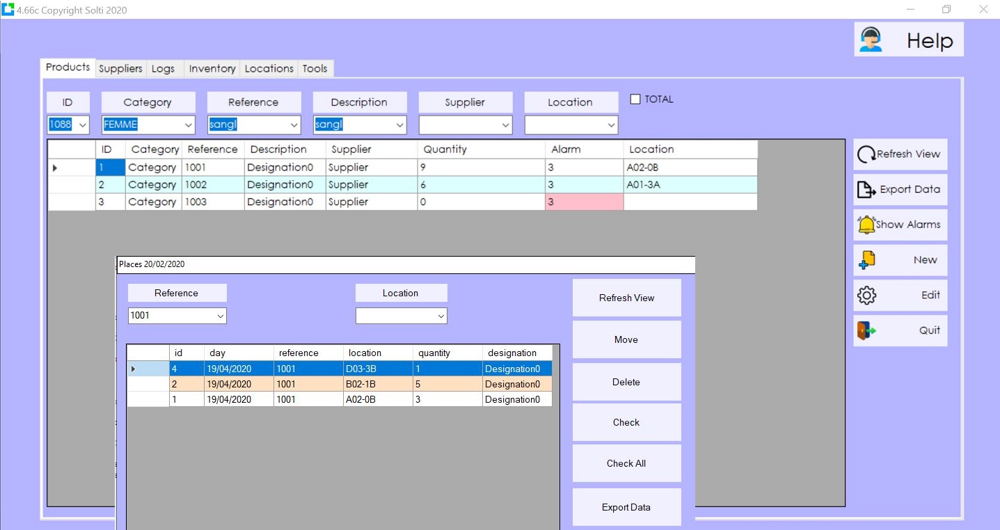 SIM Warehouse Management System WMS