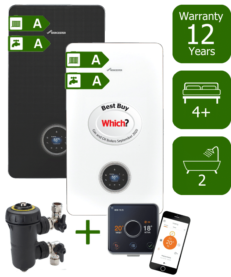 Worcester Bosch Greenstar 8000 Style 40kW Combi Smart Plumbing
