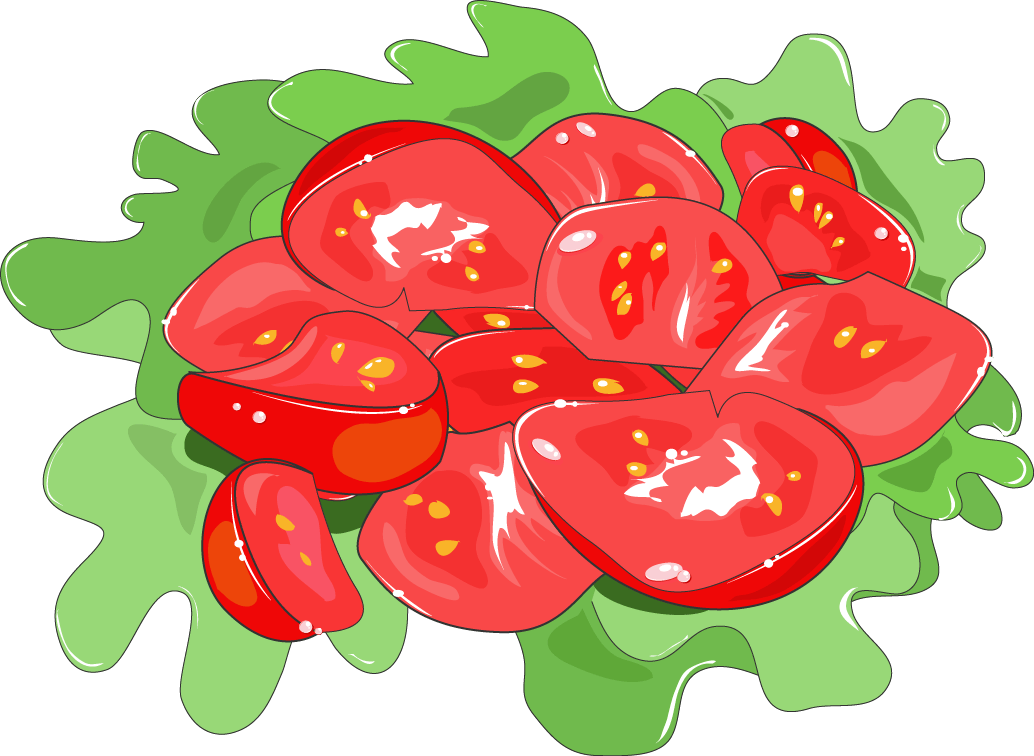 Tomato salad Servier Medical Art